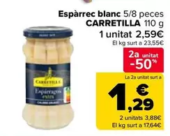 Oferta de Carretilla - Espárrago Blanco  en Carrefour