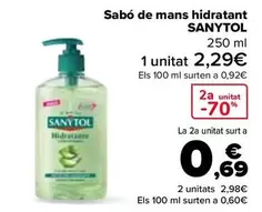 Oferta de Sanytol - Jabón De Manos Hidratante  en Carrefour