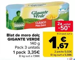 Oferta de Gigante Verde - Maíz Dulce  en Carrefour