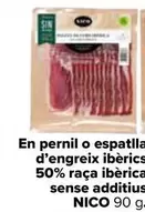 Oferta de Nico - En Jamón Y Paleta De Cebo Ibérico 50% Raza Ibérica Sin Aditivo en Carrefour