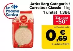 Oferta de Carrefour Classic - Arroz Largo Categoría 1   en Carrefour