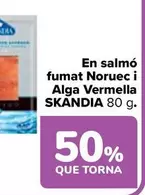 Oferta de Skandia - En Salmón Ahumado Noruego Y Alga Roja en Carrefour