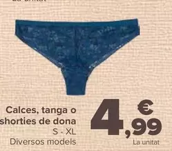 Oferta de Braga, Tanga O Shorty Mujer por 4,99€ en Carrefour