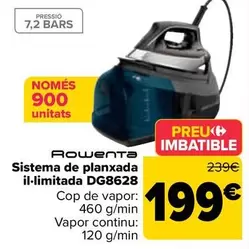 Oferta de Rowenta - Sistema De Planchado Ilimitado DG8628 por 199€ en Carrefour