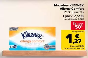 Oferta de Kleenex - Pañuelos Allergy Comfort en Carrefour