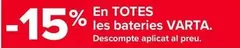 Oferta de Varta - En Todas Las Baterías en Carrefour