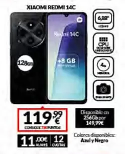 Oferta de Xiaomi - Redmi 14C por 119,99€ en Game