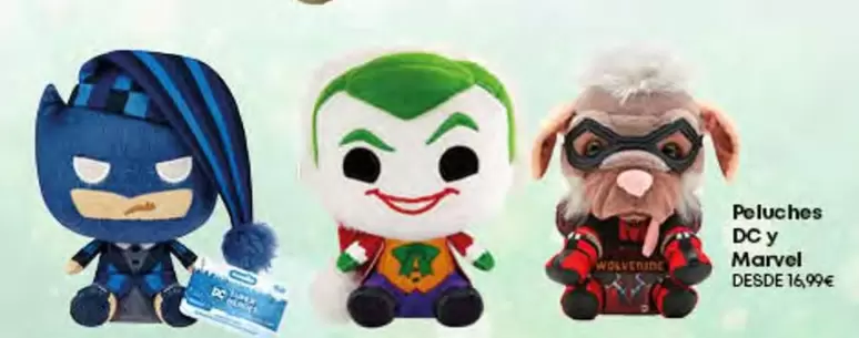 Oferta de Peluches Dc Y Marvel por 16,99€ en Game