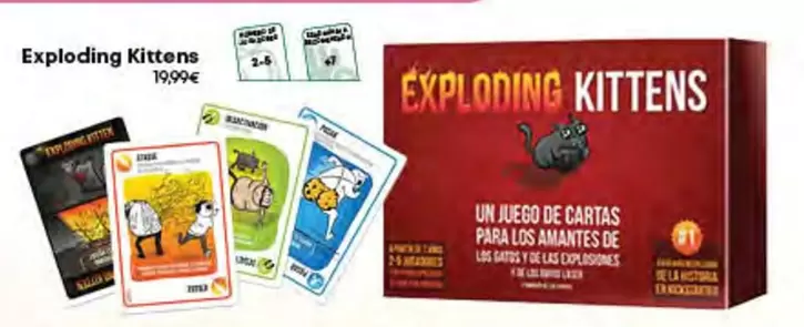 Oferta de Exploding Kittens por 19,99€ en Game