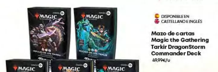 Oferta de Magic - Mazo De Cartas The Gathering Tarkir Dragon Storm Commander por 49,99€ en Game