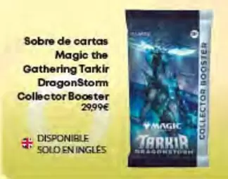 Oferta de Magic - Sobre De Cartas  The Gathering Tarkir Dragonstorm Collector Booster por 29,99€ en Game