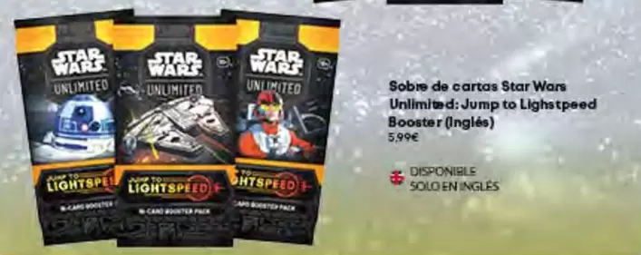 Oferta de Star Wars - Sobre De Cartas Unlimited Jump To Lightspeed Booster  (Ingles) por 5,99€ en Game