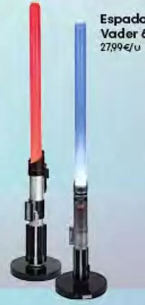 Oferta de Espadas Luz Skywalker O Darth Vader 60cm por 27,99€ en Game