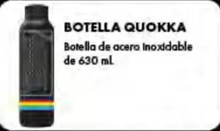 Oferta de Botella Quikka/ Botella De Acero Inoxidable De 630 Ml en Game
