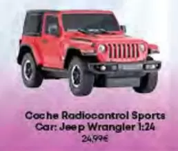 Oferta de Coche Radiocontrol Sports Car: Jeep Wrangler por 24,99€ en Game