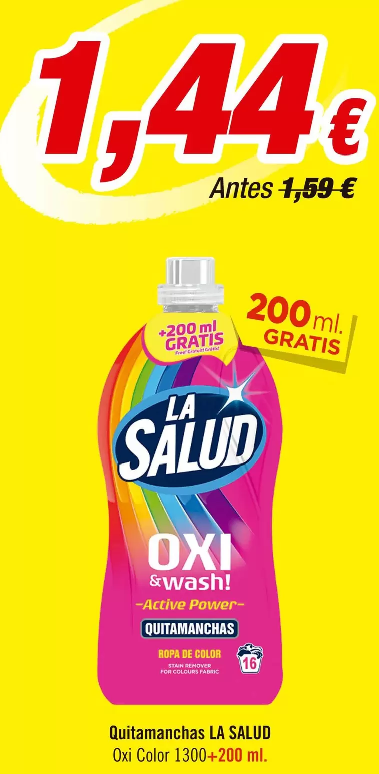 Oferta de La salud - Quitamanchas por 1,44€ en Aquabel Perfumerías