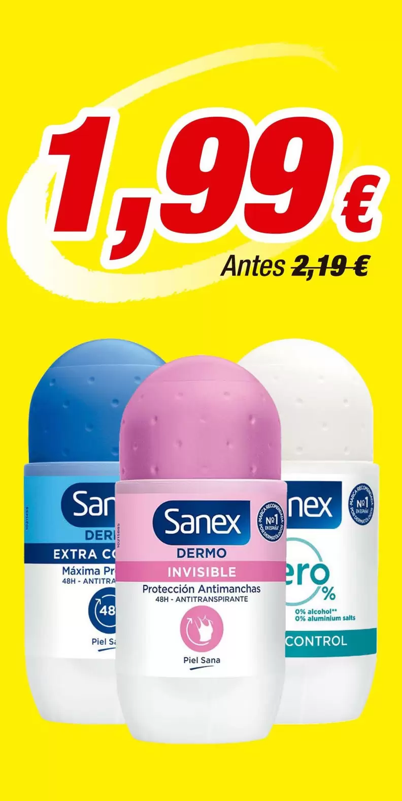 Oferta de Sanex - Desodorante por 1,99€ en Aquabel Perfumerías