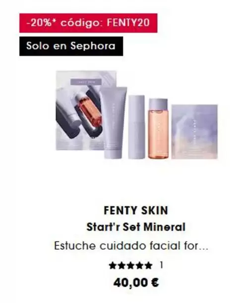 Oferta de Fenty Skin - Start'r Set Mineral por 40€ en Sephora
