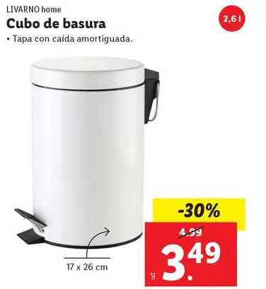 Oferta de Livarno - Cubo De Basura por 3,49€ en FACTORI discount