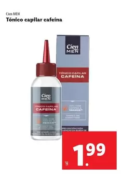 Oferta de Cien - Men Tonico Capilar Cafeina por 1,99€ en FACTORI discount