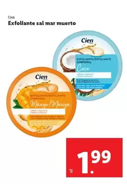 Oferta de Cien - Exfoliante Sal Mar Muerto por 1,99€ en FACTORI discount