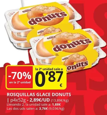 Oferta de Glacé - Rosquillas Glace por 1,88€ en Supermercados MAS