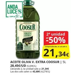Oferta de Coosur - Aceite Oliva V. Extra por 21,34€ en Supermercados MAS