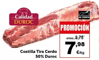 Oferta de Duroc - Costilla Tira Cerdo 50% Duroc por 7,98€ en Masymas