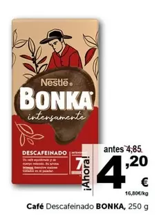 Oferta de Bonka - Café Descafeinado por 4,2€ en Masymas