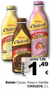 Oferta de Choleck - Batido Cacao por 1,49€ en Masymas