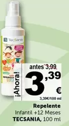 Oferta de Repelente Infantil +12 Meses por 3,39€ en Masymas