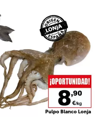 Oferta de Blanco - Pulpo  Lonja por 8,9€ en Masymas