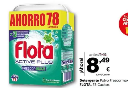 Oferta de Flota - Detergente Polvo Frescosmax por 8,49€ en Masymas
