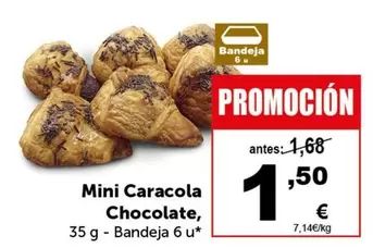 Oferta de Mini Caracola Chocolate por 1,5€ en Masymas