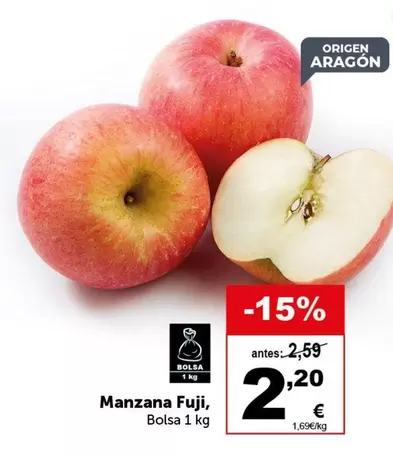 Oferta de Origen - Manzana Fuji por 2,2€ en Masymas