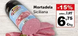 Oferta de Elpozo - Mortadela Siciliana por 6,75€ en Masymas