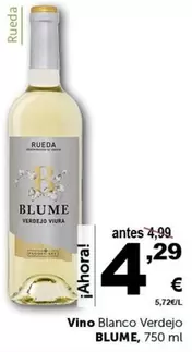 Oferta de Blume - Vino Blanco Verdejo por 4,29€ en Masymas