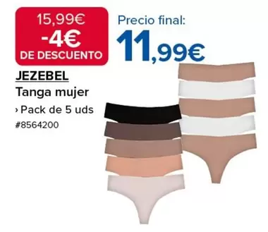 Oferta de Tanga Mujer por 11,99€ en Costco