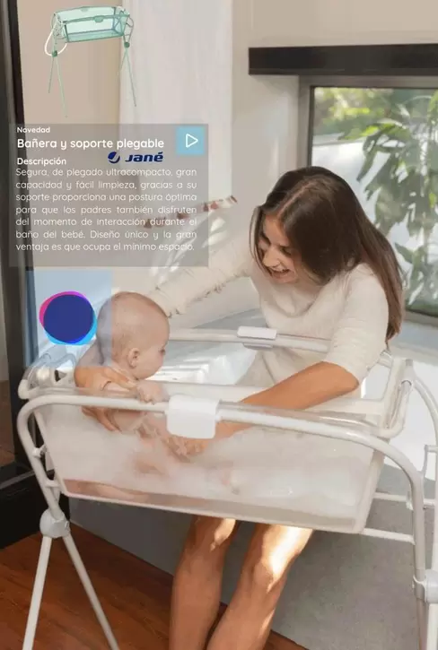 Oferta de Jané - Banera Y Soporte Plegable en Dulce Bebé