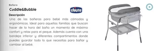 Oferta de Chicco - Bañera Cuddle&Bubble en Dulce Bebé