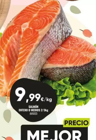Oferta de Salmon Entero O Medios por 9,99€ en Family Cash
