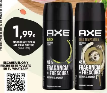 Oferta de Axe - Desodorante Spray  por 1,99€ en Family Cash