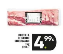 Oferta de Costilla De Cerdo Churrasco por 4,99€ en Family Cash