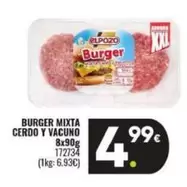 Oferta de Elpozo - Burger Mixta Cerdo Y Vacuno por 4,99€ en Family Cash