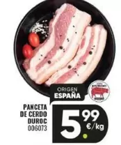 Oferta de Duroc - Panceta De Cerdo Duroc por 5,99€ en Family Cash