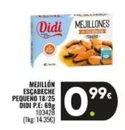 Oferta de Didi - Mejillon Escabeche Pequeno por 0,99€ en Family Cash