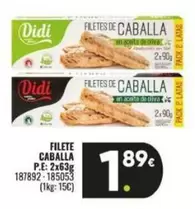 Oferta de Didi - Filete Caballa por 1,89€ en Family Cash