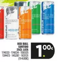 Oferta de Red Bull - Surtido por 1€ en Family Cash