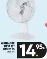 Oferta de Ventilador Mesa 12" Basics 15 por 14,95€ en Family Cash