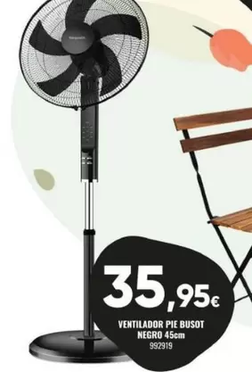 Oferta de Ventilador Pie Busof Negro 45cm por 35,95€ en Family Cash